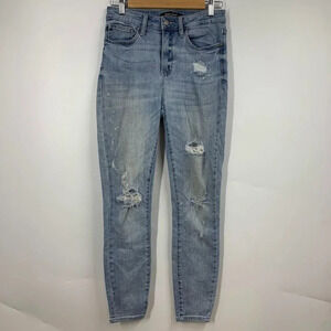Judy Blue Jeans Women's Slim Fit Distressed Destroyed City Denim Jeans SIze 28